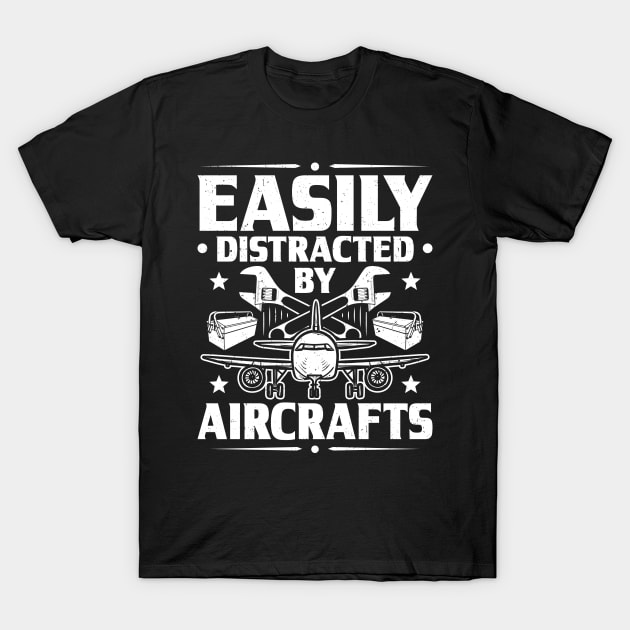 Aircraft Mechanic Aviation Maintenance Technician T-Shirt by Krautshirts